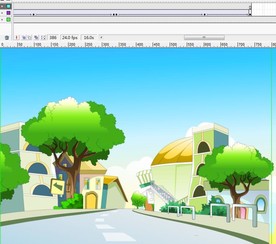 蝴蝶在街道上飞来飞去17秒