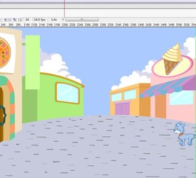 街头的浅蓝色流浪猫13秒