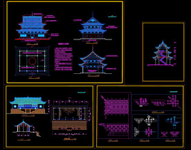 寺庙古建筑设计方案图