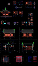 观音殿建筑CAD图纸