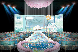 蒂芙尼蓝旅行系婚礼仪式区