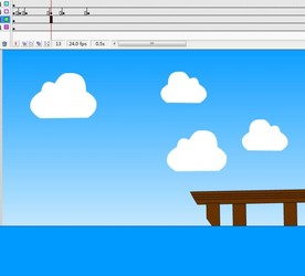 遮罩动画破裂的桥面4秒动画