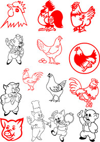 鸡 小猪