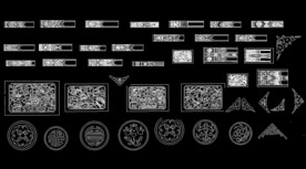 CAD中式纹样图块