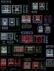 精选酒柜CAD施工图