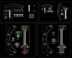 欧式廊柱大样图