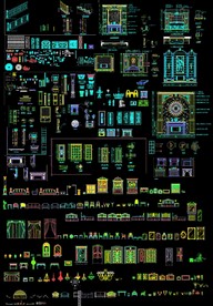 欧式立面CAD素材