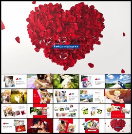 LED婚礼舞台开场片头相册