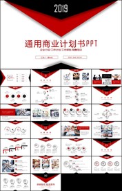 红色简约商务创业融资商业计划书