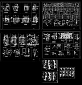 别墅建筑节点构件图纸