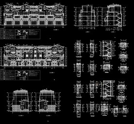 现代别墅住宅建筑图纸