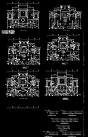 别墅天花地面布置图