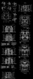 豪华别墅建筑CAD图纸