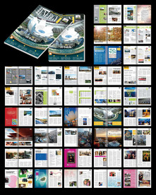 公司期刊杂志word设计模板