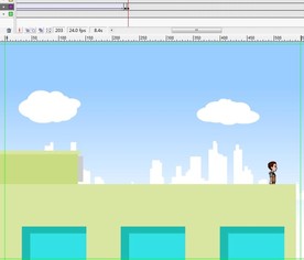 在楼顶上看风景的男孩12秒