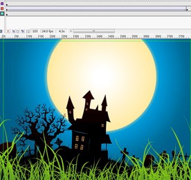 恐怖房子的月光升起动画5秒