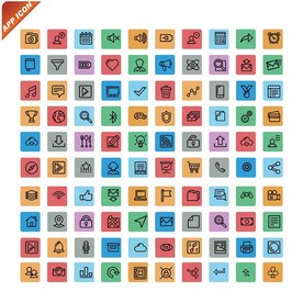 简洁网页APP图标模板