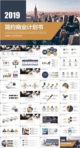 简约商业计划书招商融资ppt
