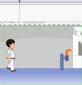 男子走到后楼梯后门6秒