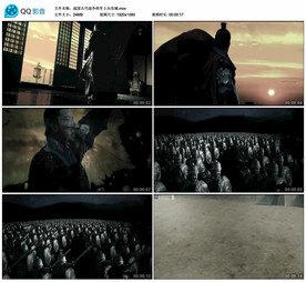 古代战争将军士兵攻城 舞台视频