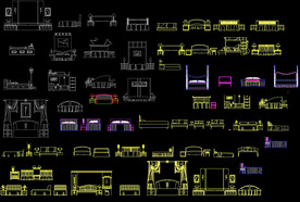 CAD床素材