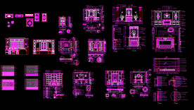 欧式壁炉大样图