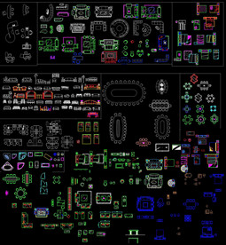 家具平面CAD图块