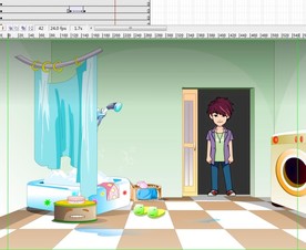 洗手间门打开后的小伙子2秒