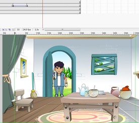 工作回来的人打开门2秒