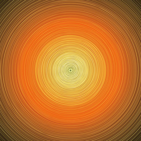 质感黄色圆形线条背景