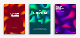 炫彩商业综合体海报不规则图形