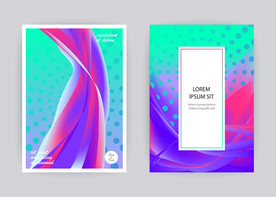 炫彩商业综合体海报几何图形