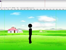 粗火柴人经过蒙古包6秒动画