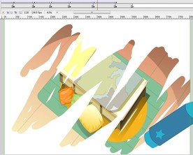 蜡笔绘制一个图片动画8秒