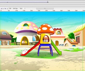 兔子玩滑梯动画8秒