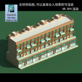 多层建筑 景观 小区 地产 楼