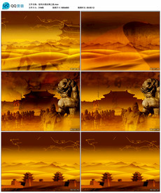 驼铃沙漠丝绸之路 舞台背景视频