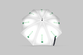 白色晴雨伞样机