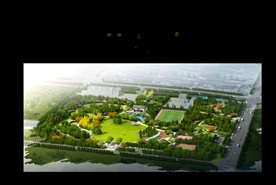 公园景观鸟瞰效果图