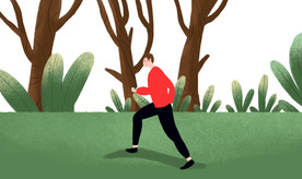 运动 插画 漫画 人物 锻炼