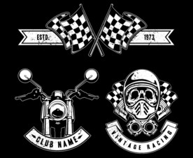 矢量摩托文化创意设计