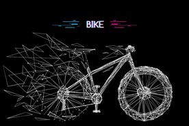 科技线条自行车矢量素材