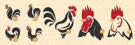 矢量公鸡设计