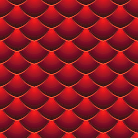 质感红色鱼鳞红色波浪底纹