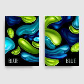 炫彩扭曲不规则图案背景海报