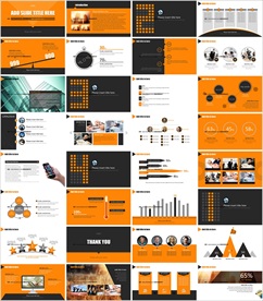 炫酷时尚工作总结汇报PPT模板