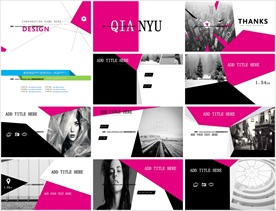 18红色年终总结通用PPT