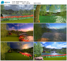 断桥离情 舞台大屏背景视频成品