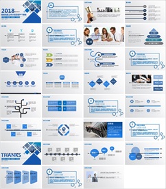 2019通用年终总结商务PPT