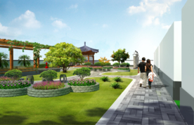 别墅庭院景观设计效果图